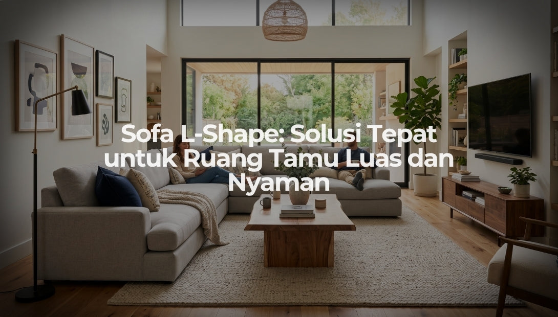 Sofa L-Shape: Solusi Tepat untuk Ruang Tamu Luas dan Nyaman