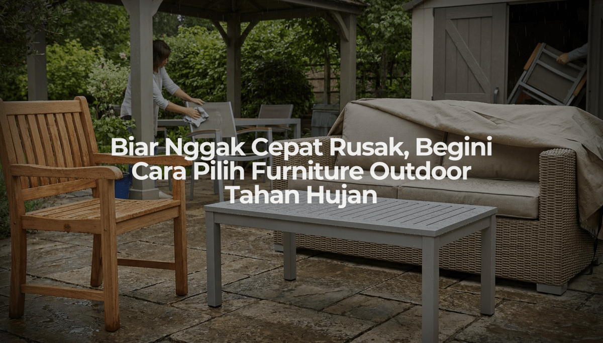 Biar Nggak Cepat Rusak, Begini Cara Pilih Furniture Outdoor Tahan Hujan - OSCARLIVING