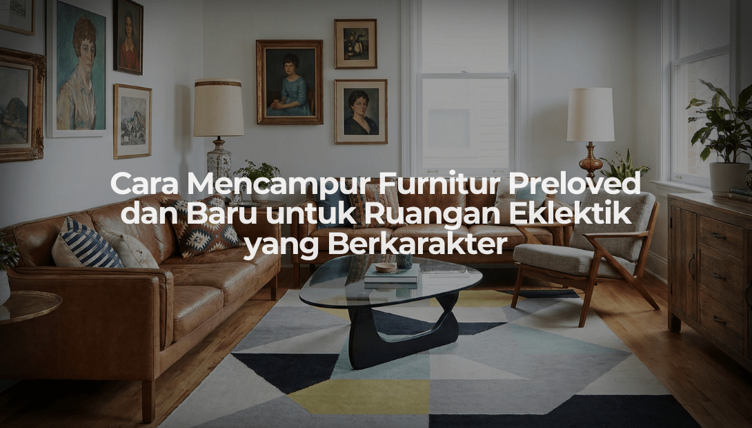 Cara Mencampur Furnitur Preloved dan Baru untuk Ruangan Eklektik yang Berkarakter - OSCARLIVING