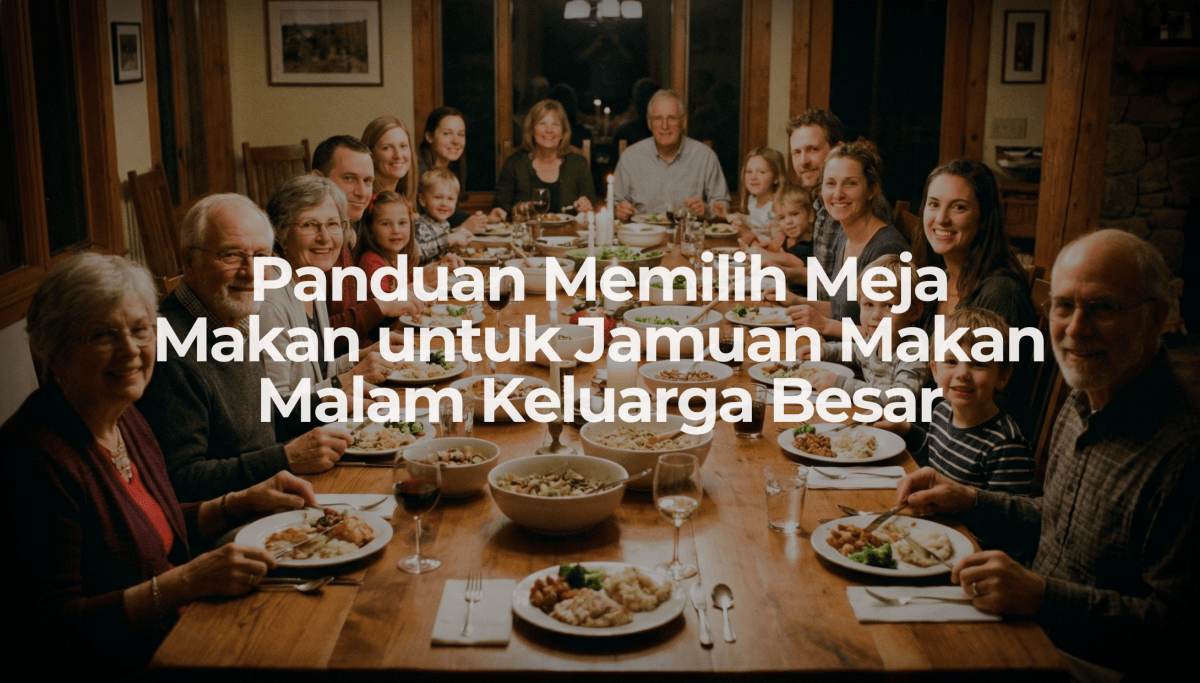Panduan Memilih Meja Makan untuk Jamuan Makan Malam Keluarga Besar - OSCARLIVING