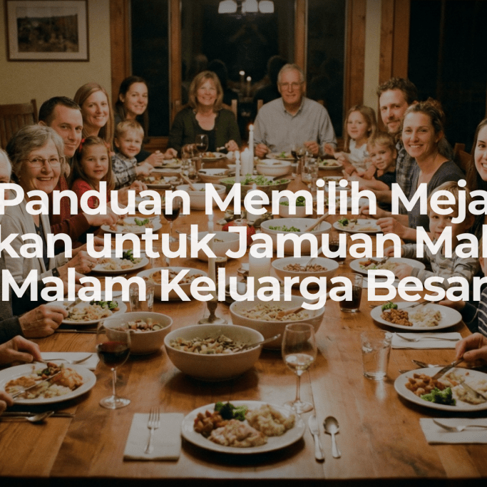 Panduan Memilih Meja Makan untuk Jamuan Makan Malam Keluarga Besar - OSCARLIVING
