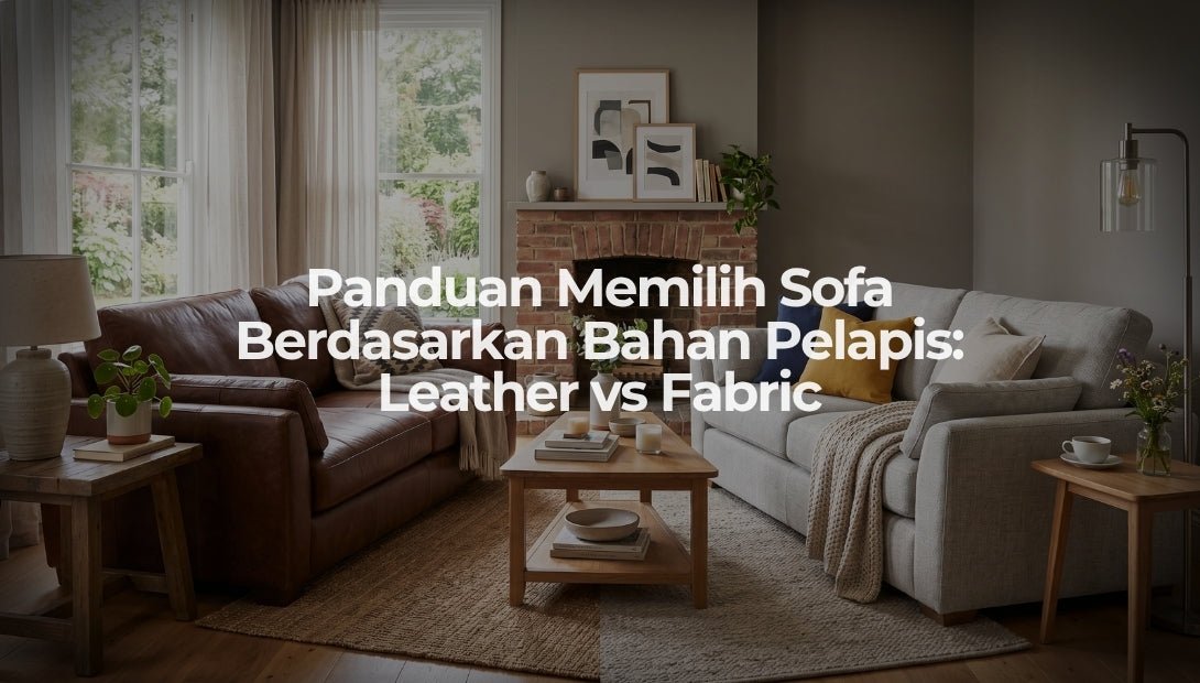 Panduan Memilih Sofa Berdasarkan Bahan Pelapis: Leather vs Fabric - OSCARLIVING
