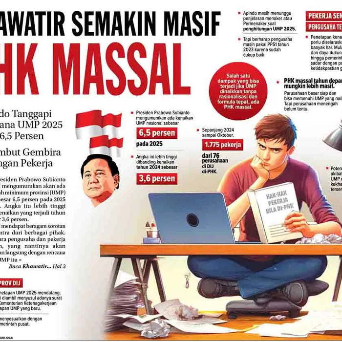 PHK 18 Ribu Orang Per Februari, Potensi Pajak Raib Rp7,53 Miliar - OSCARLIVING