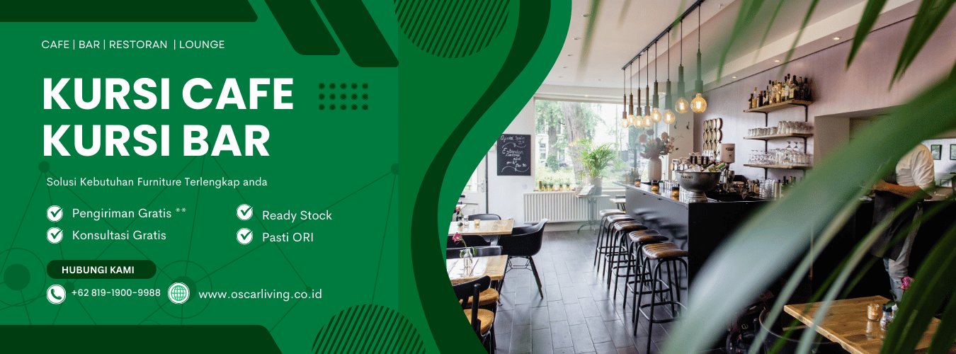 Temukan berbagai koleksi kursi bar atau kursi cafe dengan berbagai model terkini dan harga menarik di Oscar Living