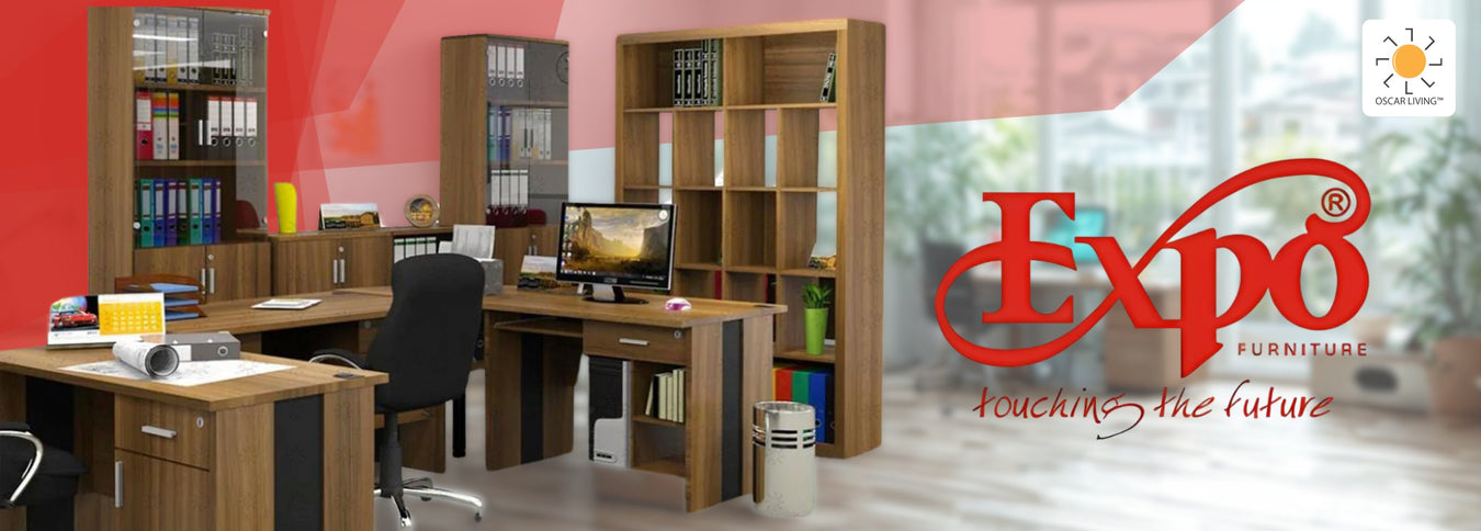 EXPO Furniture produksi meja kantor, lemari pakaian, Knockdown sistem