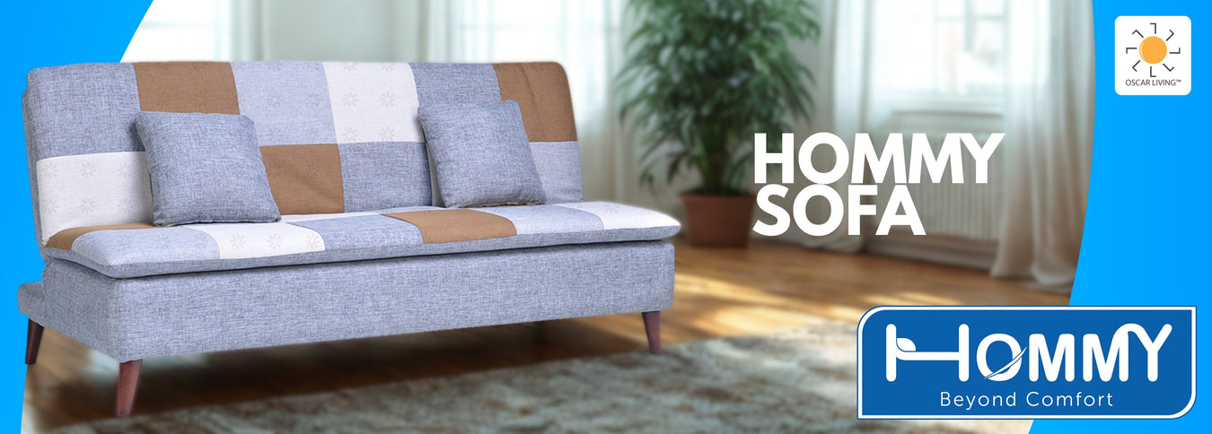 sofabed dengan desain minimalis dan menampilkan kemewahan