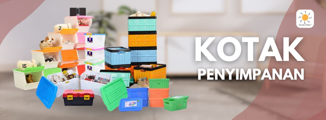 Temukan berbagai koleksi kotak penyimpanan dengan berbagai model terkini dan harga menarik di Oscar Living