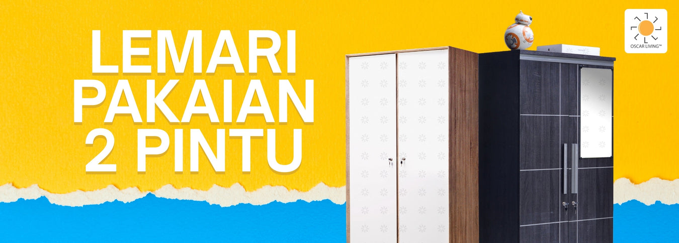Temukan berbagai produk lemari pakaian 2 Pintu di oscar living