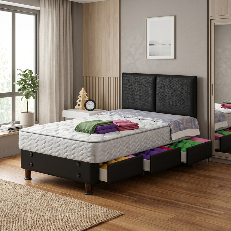 KASUR - SPRINGBED Kasur Springbed Guhdo Drawer BED New Prima | Fullset Atlantic GUHDO OSCARLIVING