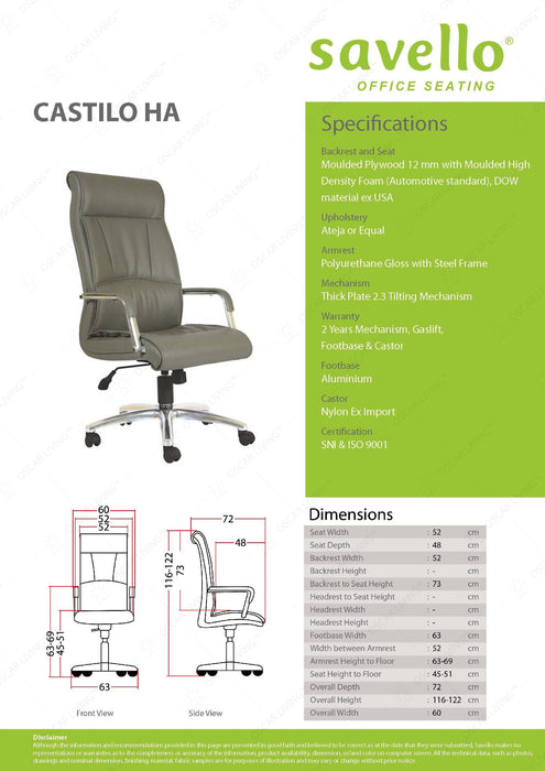 Kursi Kantor Savello Castilo HA