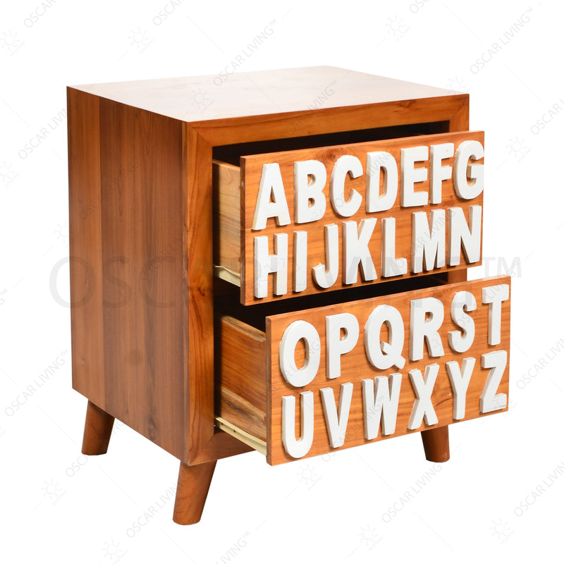 Drawer Cabinet Nakas OLIV Jati ABCD | Side Table OLIV OSCARLIVING