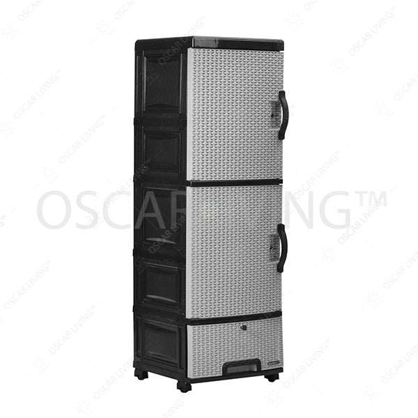 LEMARI PLASTIK - PLASTIC WARDROBE Lemari Plastik Napolly CLC55 | Plastic Drawer NAPOLLY OSCARLIVING