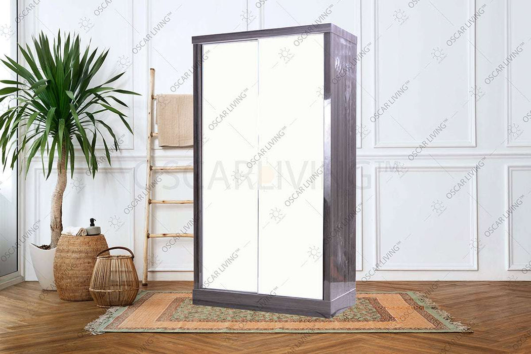 LEMARI PAKAIAN - WARDROBE Lemari Pakaian OLIV 2 PT Sliding HPL Gloss | Sliding OLIV OSCARLIVING