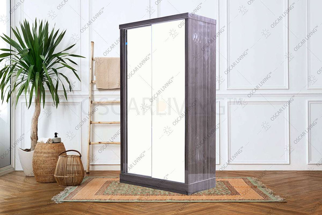 LEMARI PAKAIAN - WARDROBE Lemari Pakaian OLIV 2 PT Sliding HPL Gloss | Sliding OLIV OSCARLIVING