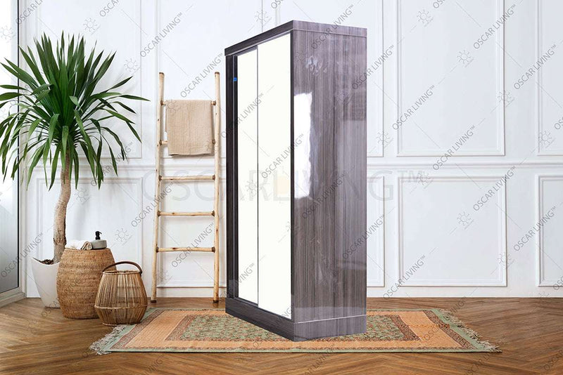 LEMARI PAKAIAN - WARDROBE Lemari Pakaian OLIV 2 PT Sliding HPL Gloss | Sliding OLIV OSCARLIVING