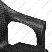 KURSI PLASTIK - PLASTIC CHAIR Kursi Plastik Tabitha KST304 Motif Rotan | Plastic Chair KST 304 TABITHA OSCARLIVING