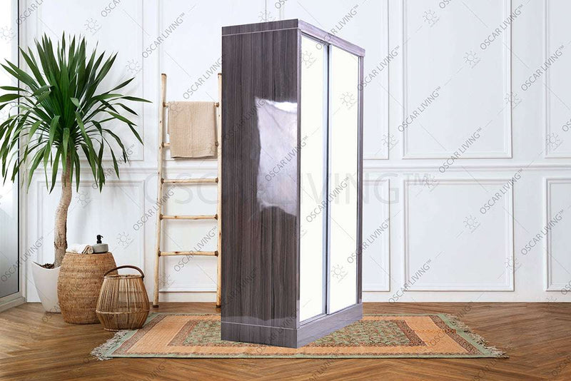 LEMARI PAKAIAN - WARDROBE Lemari Pakaian OLIV 2 PT Sliding HPL Gloss | Sliding OLIV OSCARLIVING
