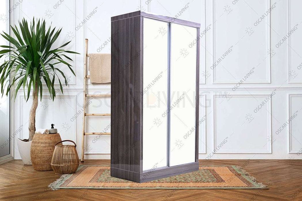 LEMARI PAKAIAN - WARDROBE Lemari Pakaian OLIV 2 PT Sliding HPL Gloss | Sliding OLIV OSCARLIVING