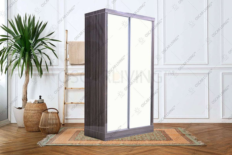 LEMARI PAKAIAN - WARDROBE Lemari Pakaian OLIV 2 PT Sliding HPL Gloss | Sliding OLIV OSCARLIVING