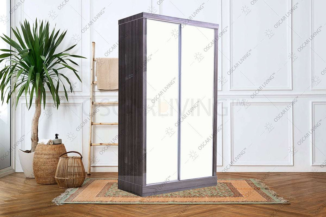LEMARI PAKAIAN - WARDROBE Lemari Pakaian OLIV 2 PT Sliding HPL Gloss | Sliding OLIV OSCARLIVING