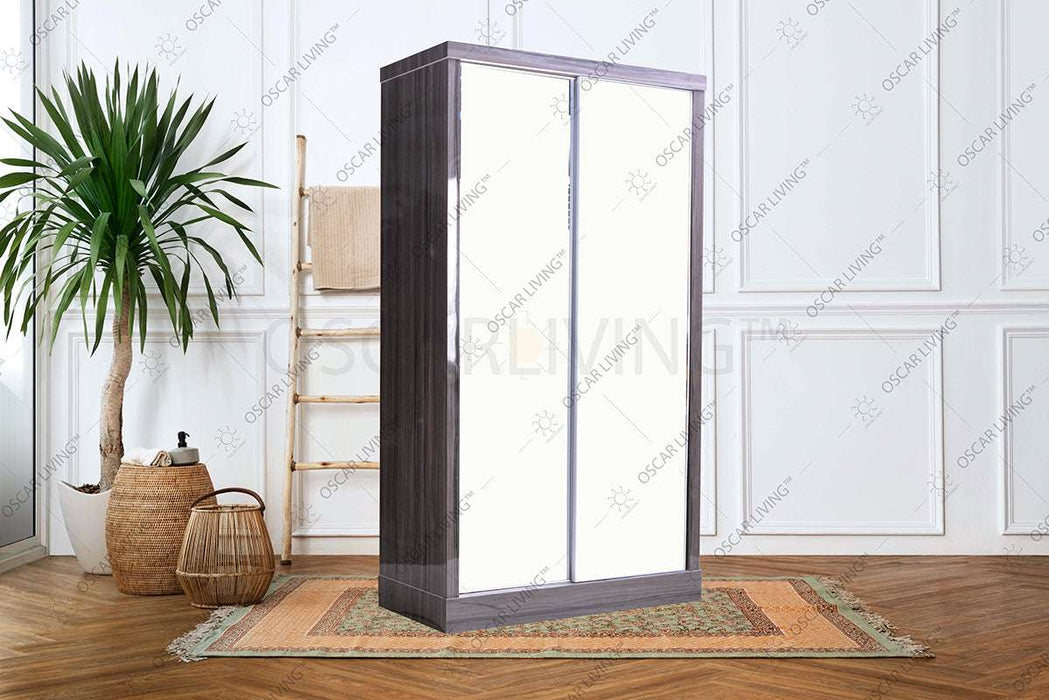 LEMARI PAKAIAN - WARDROBE Lemari Pakaian OLIV 2 PT Sliding HPL Gloss | Sliding OLIV OSCARLIVING