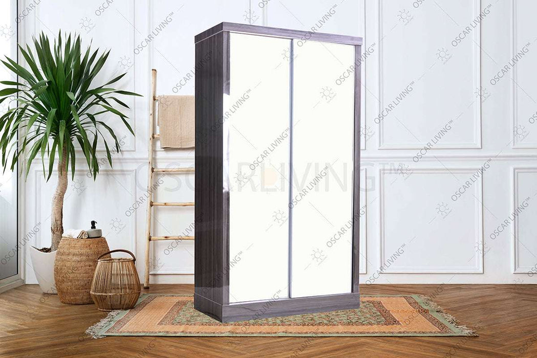 LEMARI PAKAIAN - WARDROBE Lemari Pakaian OLIV 2 PT Sliding HPL Gloss | Sliding OLIV OSCARLIVING