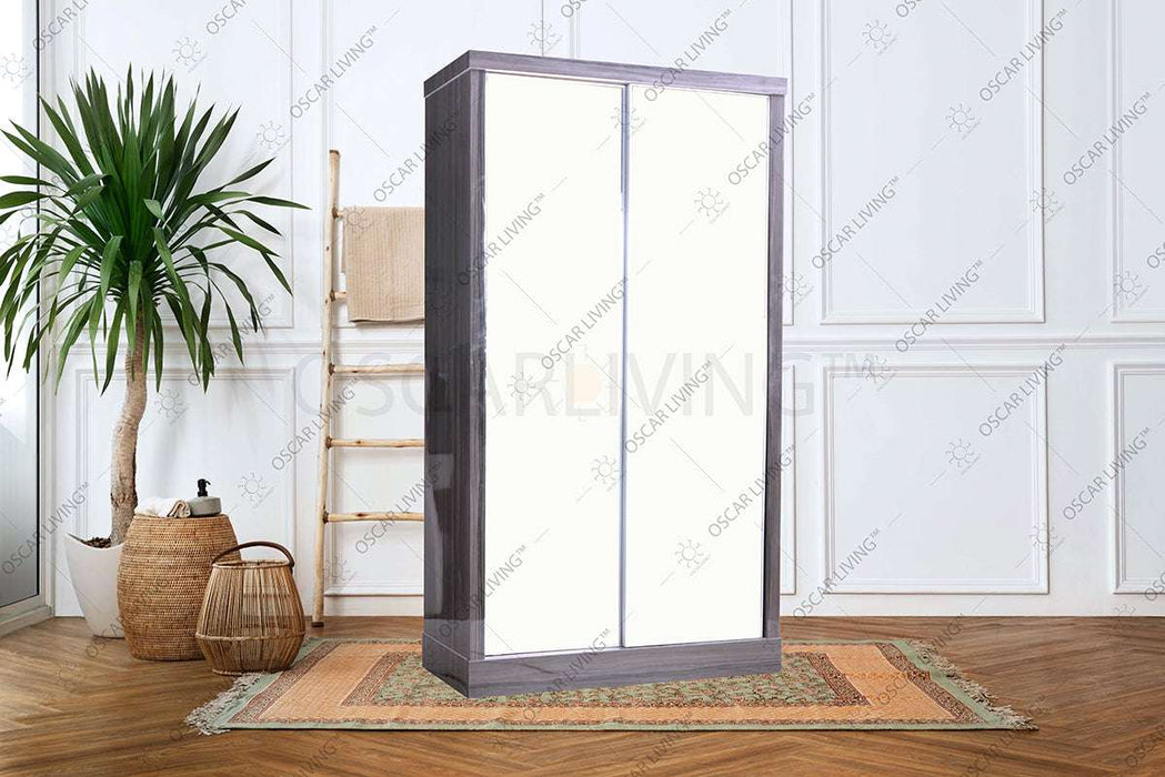 LEMARI PAKAIAN - WARDROBE Lemari Pakaian OLIV 2 PT Sliding HPL Gloss | Sliding OLIV OSCARLIVING