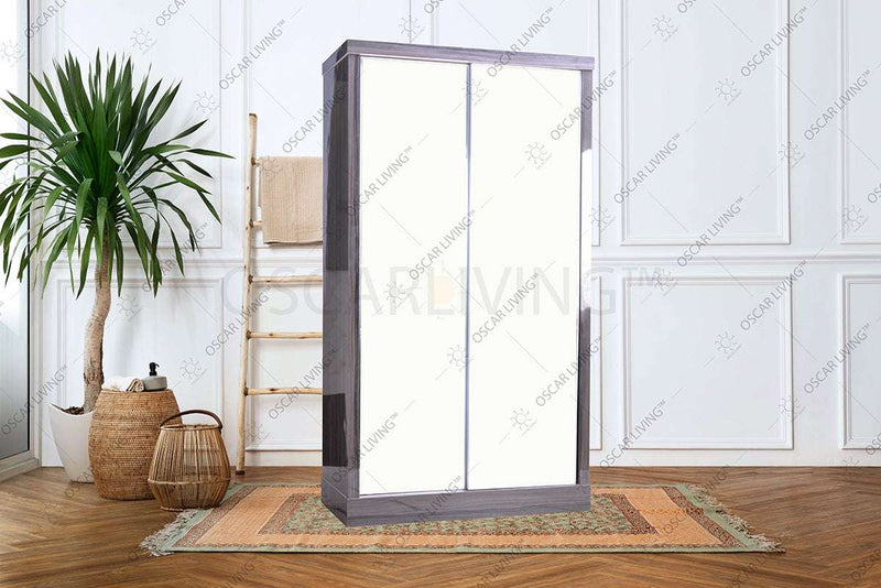 LEMARI PAKAIAN - WARDROBE Lemari Pakaian OLIV 2 PT Sliding HPL Gloss | Sliding OLIV OSCARLIVING