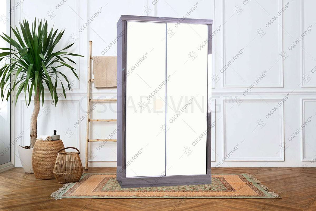 LEMARI PAKAIAN - WARDROBE Lemari Pakaian OLIV 2 PT Sliding HPL Gloss | Sliding OLIV OSCARLIVING