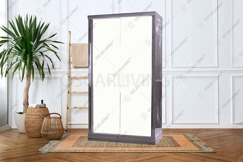 LEMARI PAKAIAN - WARDROBE Lemari Pakaian OLIV 2 PT Sliding HPL Gloss | Sliding OLIV OSCARLIVING