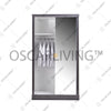 LEMARI PAKAIAN - WARDROBE Lemari Pakaian OLIV 2 PT Sliding HPL Gloss | Sliding OLIV OSCARLIVING