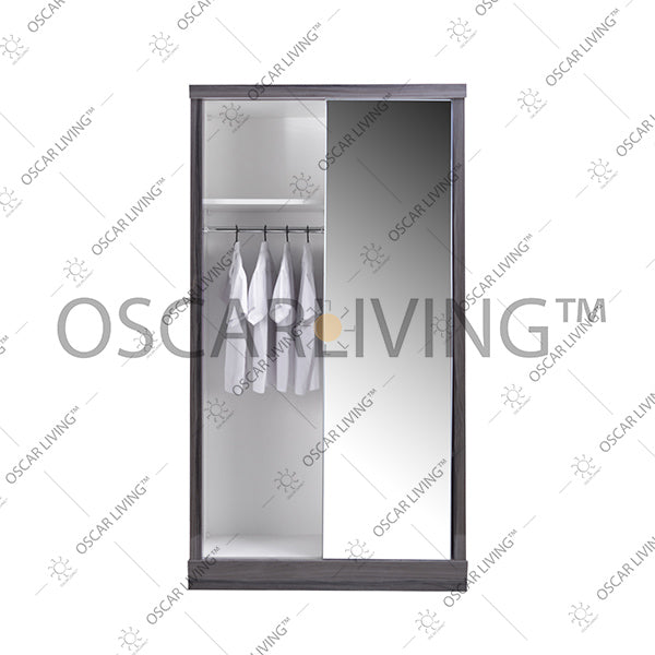 LEMARI PAKAIAN - WARDROBE Lemari Pakaian OLIV 2 PT Sliding HPL Gloss | Sliding OLIV OSCARLIVING