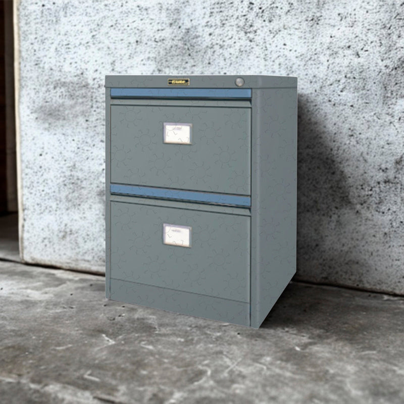 Lemari Arsip Dokumen Besi Kantor Elite Metal B42 08DX | Filling Cabinet 2 Laci