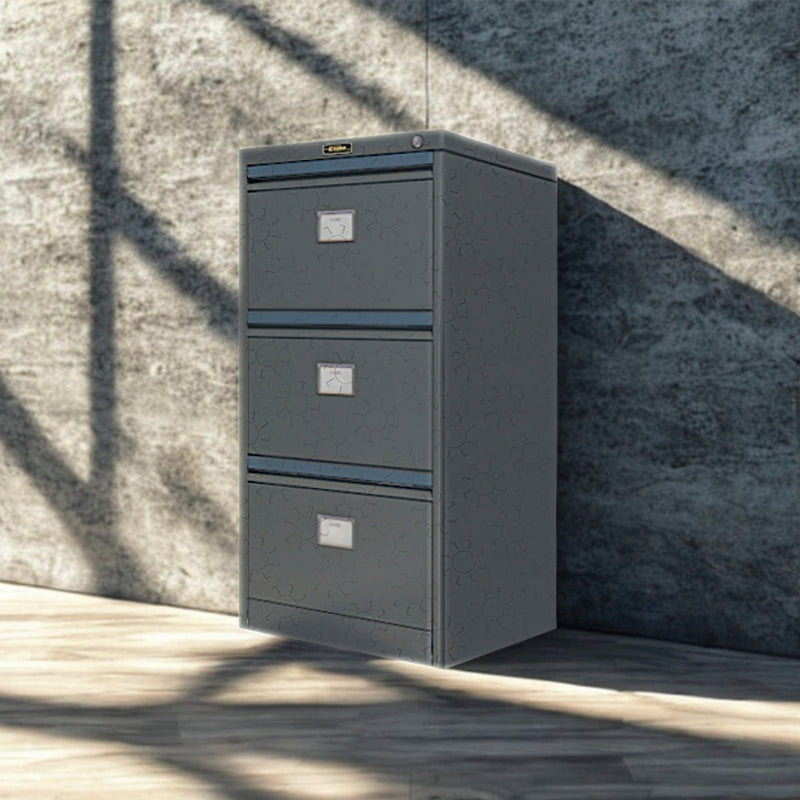 Lemari Arsip Dokumen Besi Kantor Elite Metal B43 08DX | Filling Cabinet 3 Laci