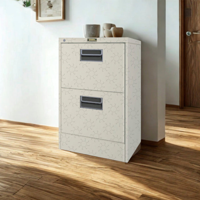 Elite Metal B442C Office Document Filing Cabinet | 2-Drawer Filing Cabinet