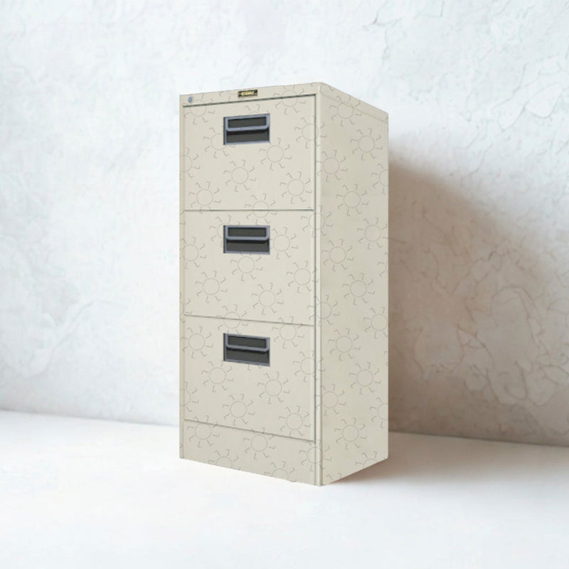 Lemari Arsip Dokumen Besi Kantor Elite Metal B443C | Filling Cabinet 3 Laci