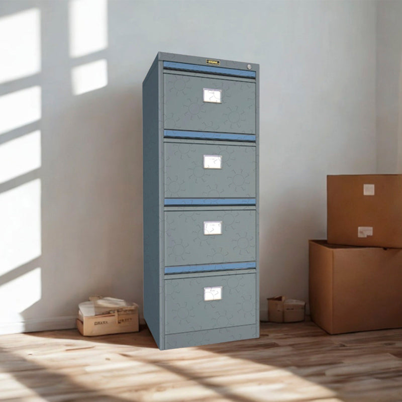 Lemari Arsip Dokumen Besi Kantor Elite Metal B44 08DX | Filling Cabinet 4 Laci