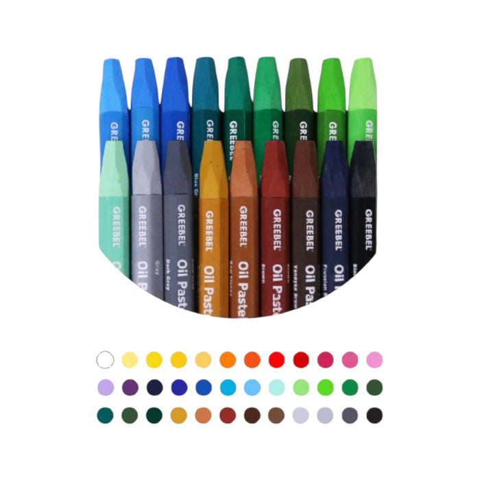 Greebel Crayon Oil Pastel 36 Warna di Oscar Living dengan harga termurah