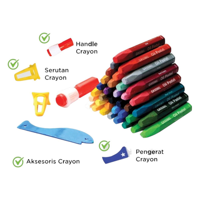 Greebel Crayon Oil Pastel 48 Warna di Oscar Living dengan harga termurah