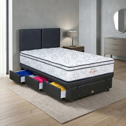 KASUR - SPRINGBED Kasur Springbed Guhdo Ruby Dream Latex | Fullset Atlantic Drawer 3L GUHDO OSCARLIVING