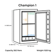 Lemari Besi Bolden Safes Champion 1 | Brankas di Oscar Living dengan harga termurah