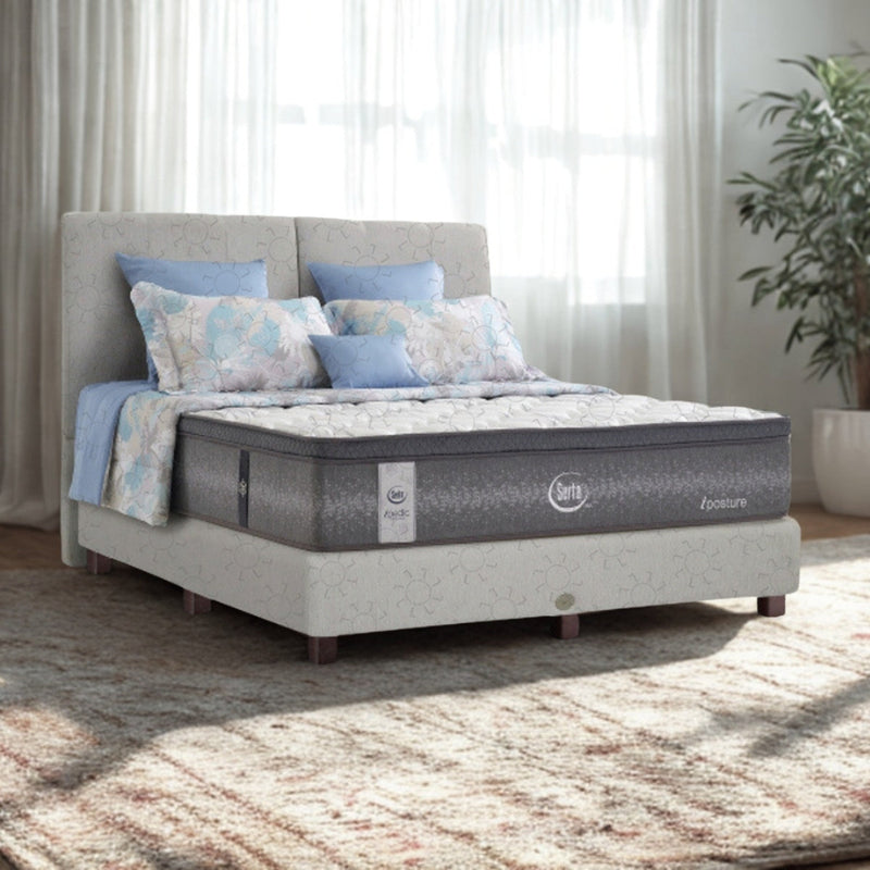 Kasur Springbed Serta iPosture Fullset Houston Beige