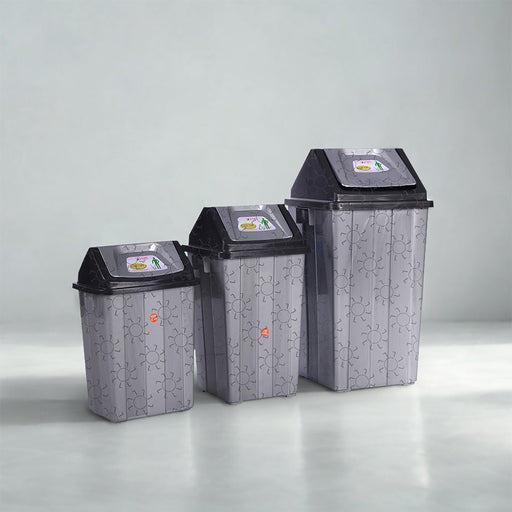 Tempat Sampah Tempat Sampah Keranjang Serbaguna SL Plastik Kotak Swing Top SL PLASTIC OSCARLIVING