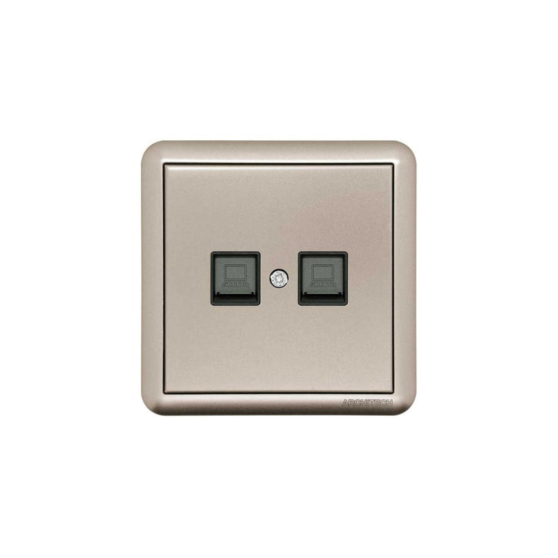Stop Kontak Data Dinding (Inbow) Architech Dynamic A23-2E02 Cat 6 di Oscar Living dengan harga termurah