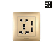Stop Kontak Dinding (Inbow) Architech Infinity A63-C06U di Oscar Living dengan harga termurah