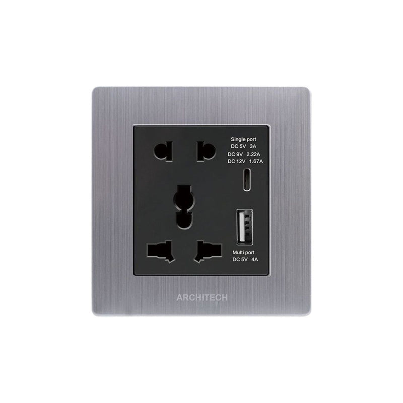 Stop Kontak Dinding (Inbow) Architech Venus A69-C06U A+C Fast Charger di Oscar Living dengan harga termurah