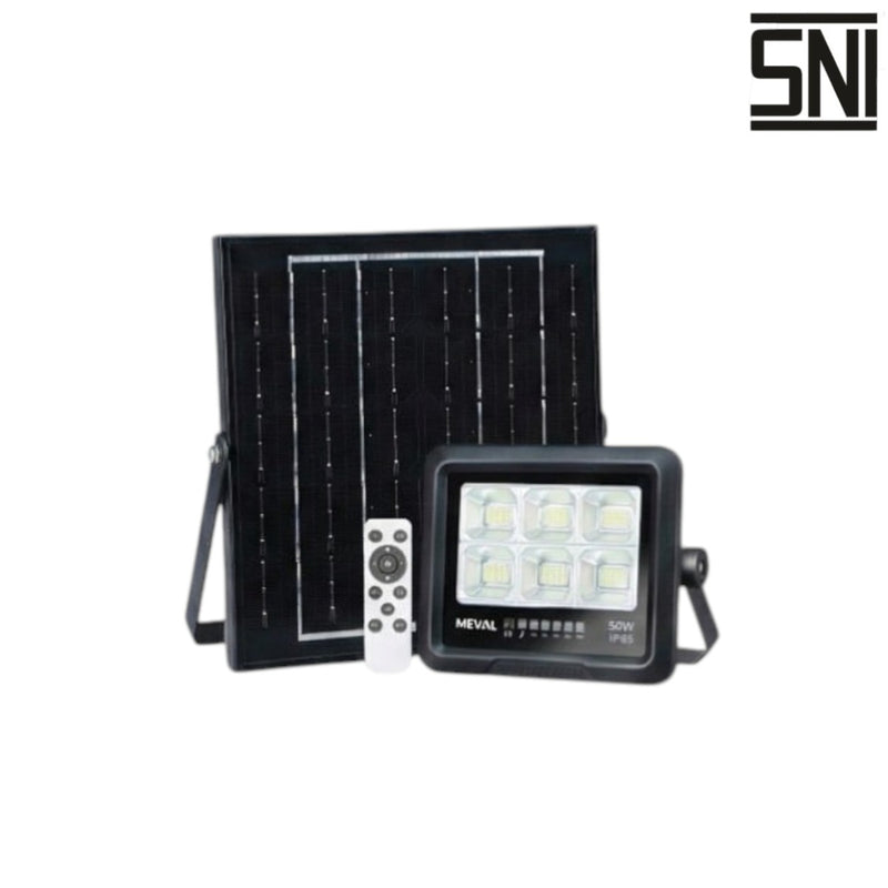 Lampu Tembak Meval Solar Floodlight ECO EI3 5DA 50W di Oscar Living dengan harga termurah
