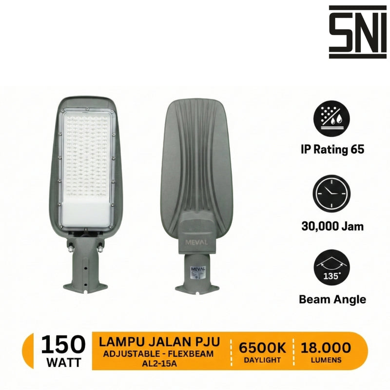 Lampu Jalan Meval Street Light Flexbeam AL2 15A di Oscar Living dengan harga termurah