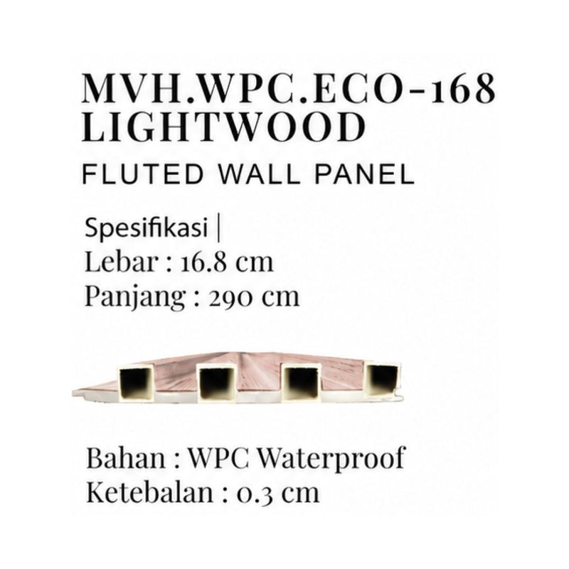 Panel Dinding Mevvah WPC Eco 168 di Oscar Living dengan harga termurah