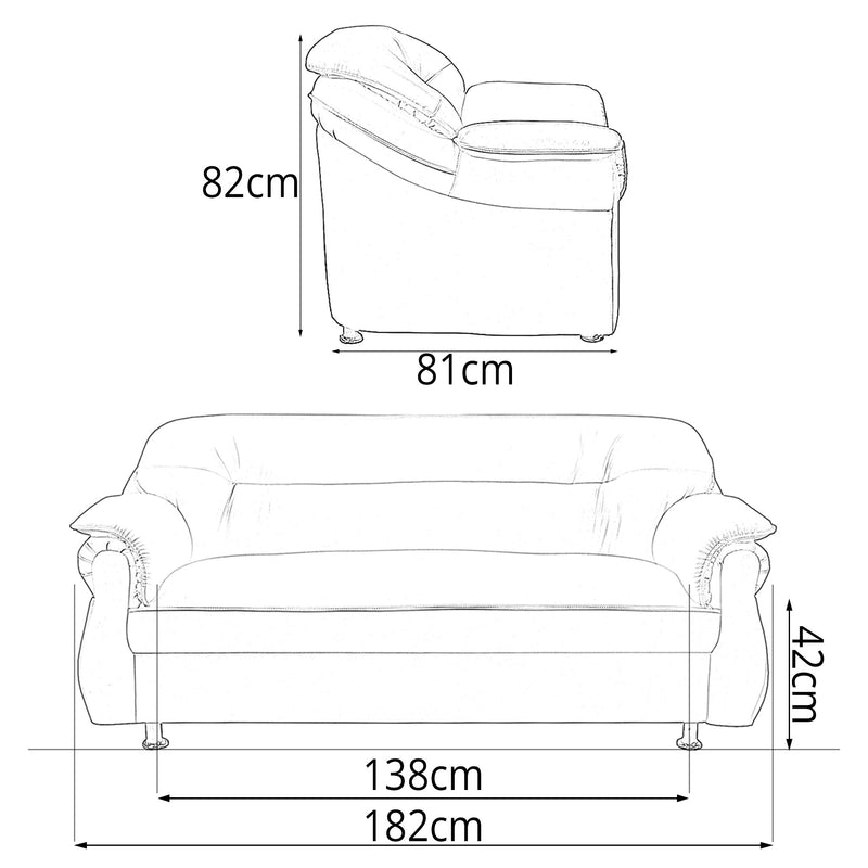 Sofa OLC OLIV Xena 321 Fullset di Oscar Living dengan harga termurah